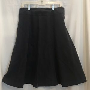 Coldwater Creek Silk/Linen Blue Gored Skirt - Size 10